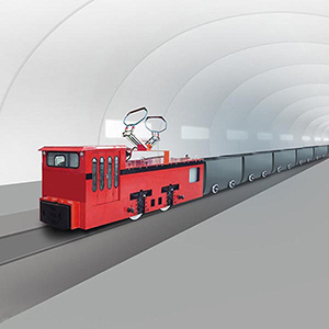 Underground Coal Mine Battery Powered Electric Locomotive for Transportation