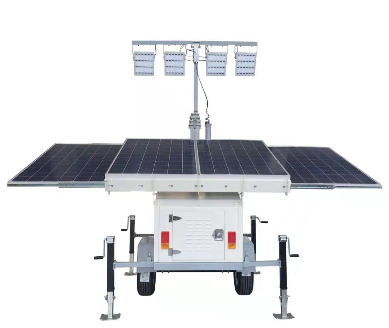 Portable Mobile Solar Powered LED High Mast Solar Tower Light for Desert